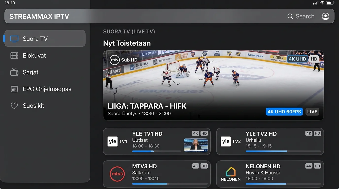 IPTV iPhone ja iPad 2026: Paras iOS IPTV-sovellus ja Asennus